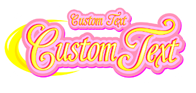 Custom Magical Moon girl logo