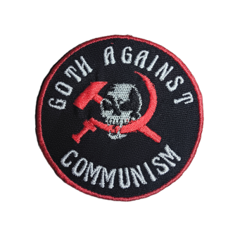 Goth Against Communism patch