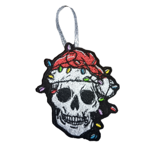 Merry skull ornament