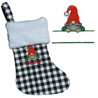 Custom name Gnome frame stocking