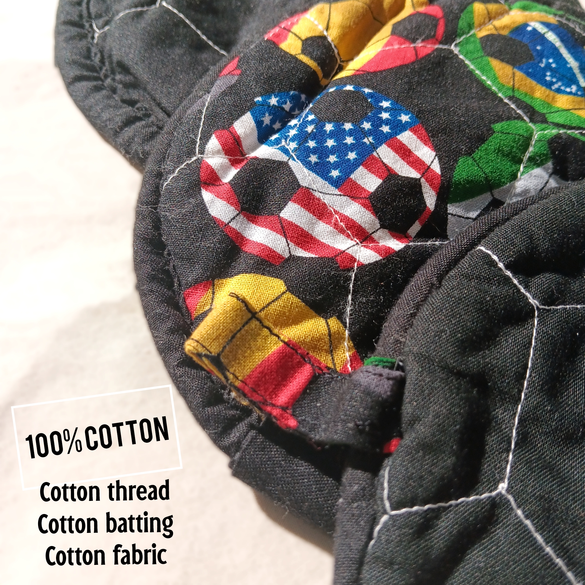 Soccer ball football pot holders set of 2 - Image 3