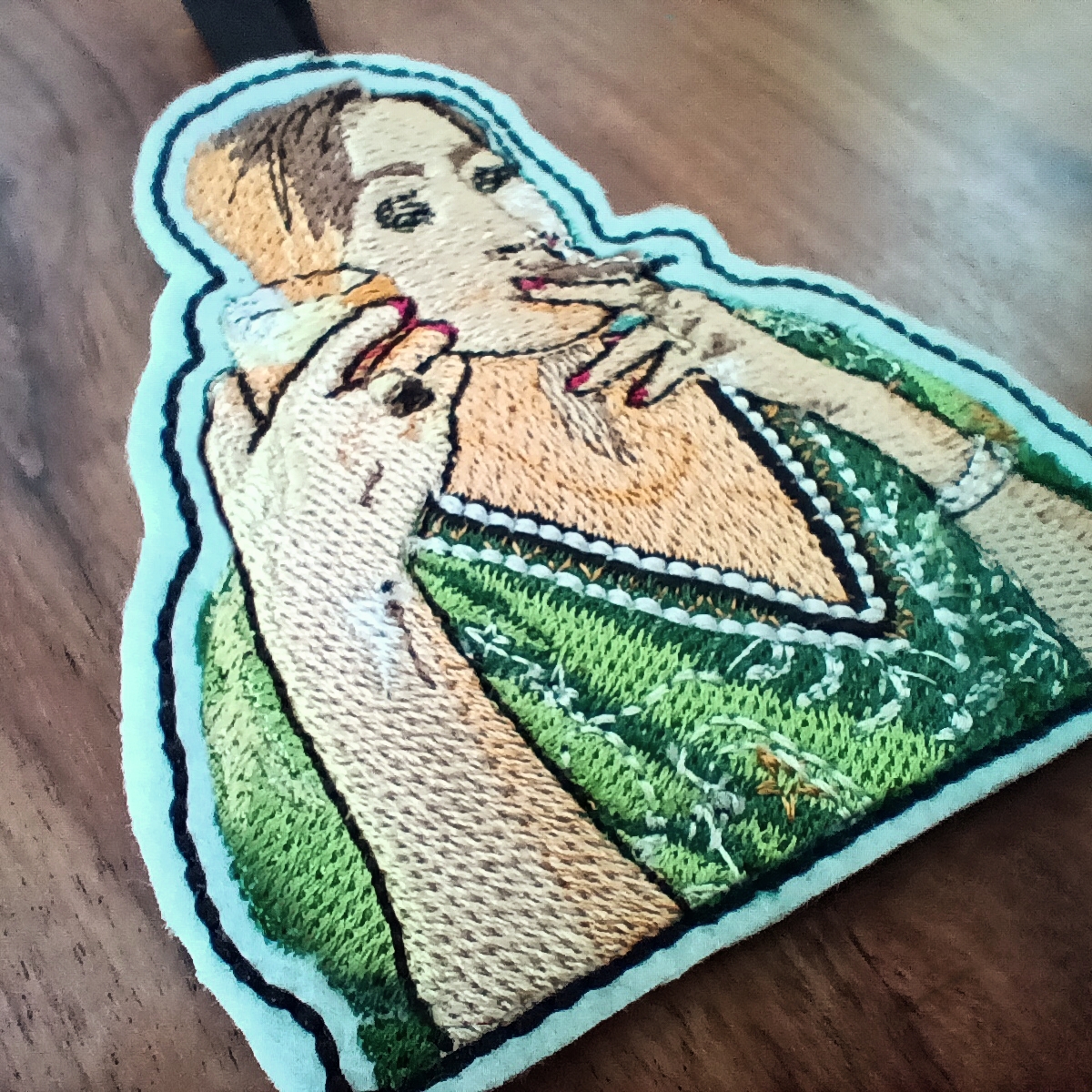JK Rowling cigar embroidered ornament - Image 5